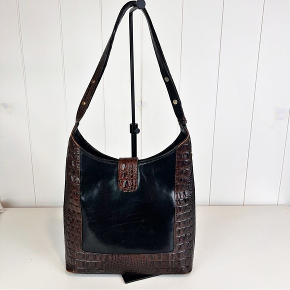 Brahmin Handbags - Brahmin Vintage Kendall Shoulder Bag Embossed Leather Adjustable Strap Medium